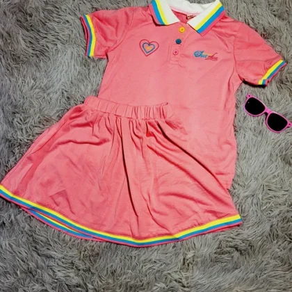 CONJUNTO DE FALDA  Y BLUSA ROSADA#6
