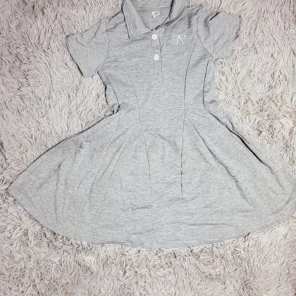 VESTIDO PARA NIÑA GRIS – ESTILO CASUAL Y CÓMODO #7