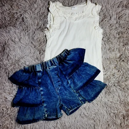CONJUNTO DE PANTALON Y BLUSA BLANCA#6